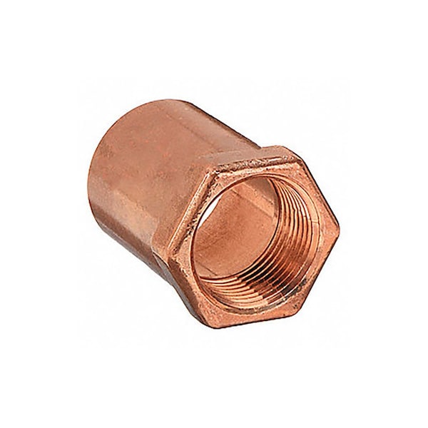 Thrifco Plumbing 1 Inch Copper X 3/4 Inch FIP Female Adapter 5436132 - main